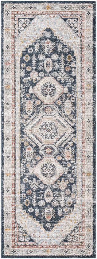 Tiwanna Traditional Charcoal Area Rug