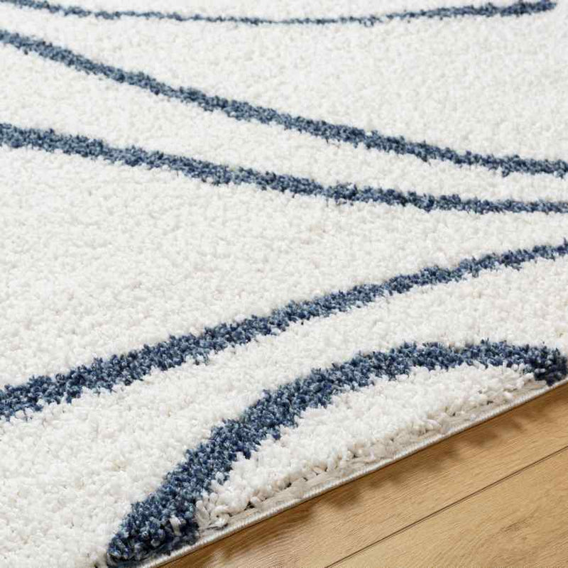 Quintel Modern Dark Blue/Ivory Area Rug