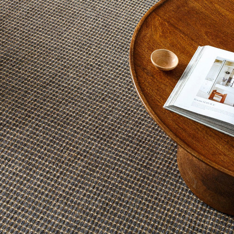 Kimi Solid and Border Charcoal Area Rug - Becki Owens x Livabliss