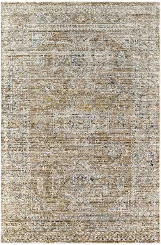 Margaret Traditional Golden Brown/Ivory Washable Area Rug - Becki Owens x Livabliss