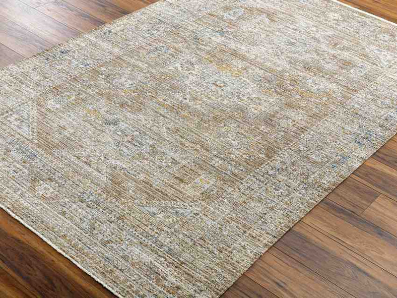 Margaret Traditional Golden Brown/Ivory Washable Area Rug - Becki Owens x Livabliss