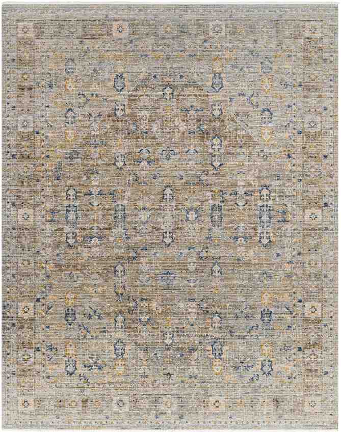 Margaret Traditional Dark Olive/Ivory Washable Area Rug - Becki Owens x Livabliss