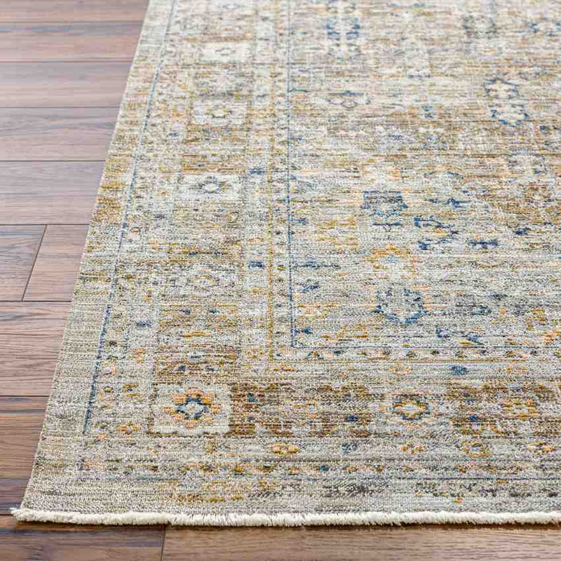 Margaret Traditional Dark Olive/Ivory Washable Area Rug - Becki Owens x Livabliss