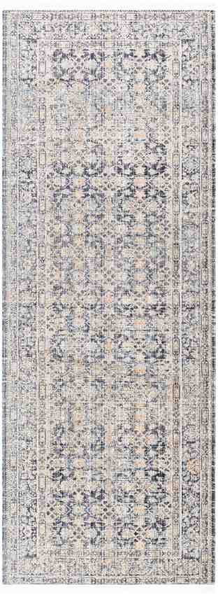 Margaret Traditional Dark Blue Washable Area Rug - Becki Owens x Livabliss