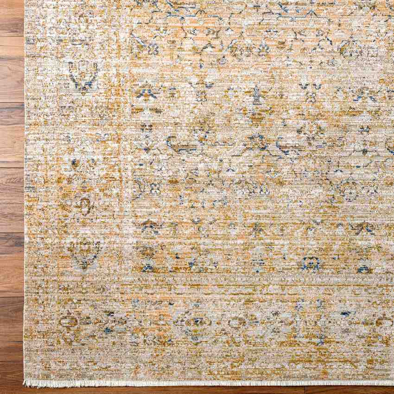 Margaret Traditional Moss Orange Washable Area Rug - Becki Owens x Livabliss