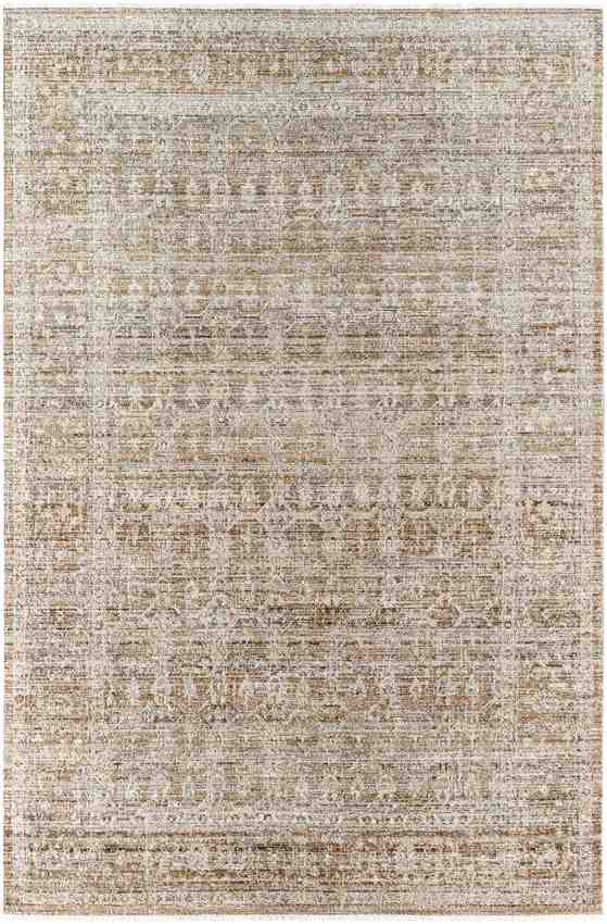 Margaret Traditional Dark Sage Washable Area Rug - Becki Owens x Livabliss