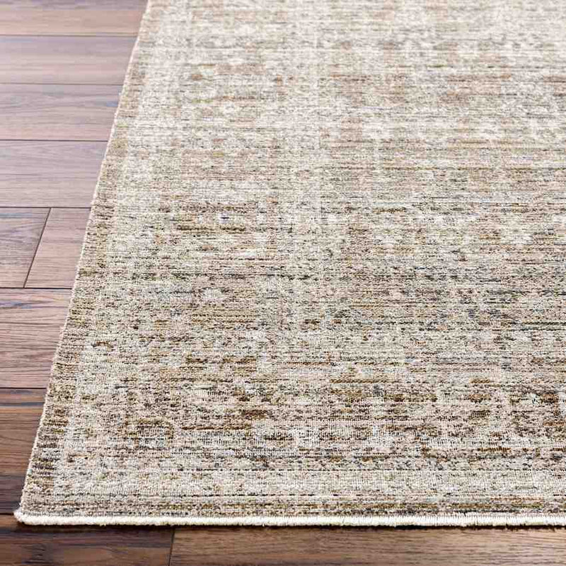 Margaret Traditional Dark Sage Washable Area Rug - Becki Owens x Livabliss