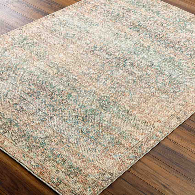 Marlene Traditional Light Brown/Emerald Area Rug - Becki Owens x Livabliss