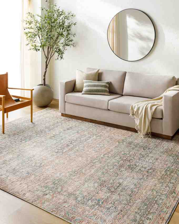 Marlene Traditional Light Brown/Emerald Area Rug - Becki Owens x Livabliss