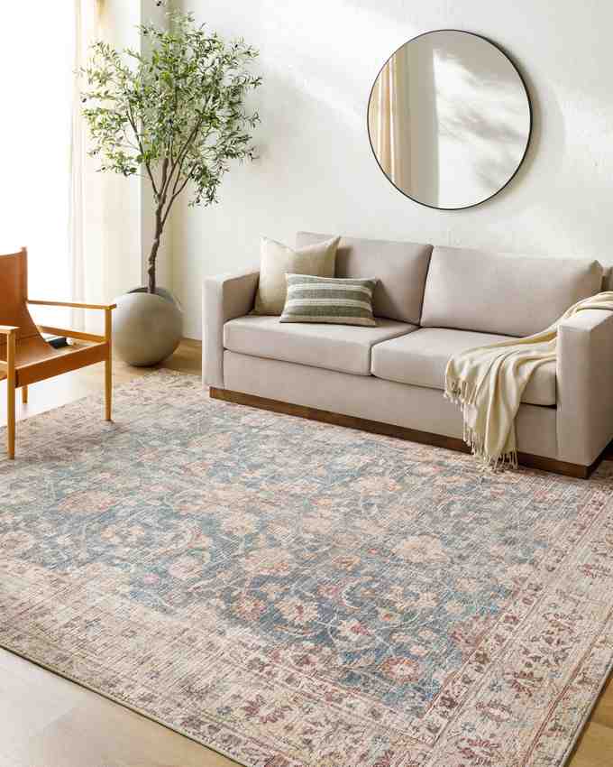 Marlene Traditional Tan/Dark Green Area Rug - Becki Owens x Livabliss