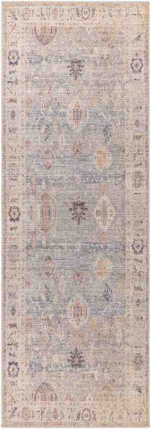 Marlene Traditional Medium Gray/Pale Blue Area Rug - Becki Owens x Livabliss