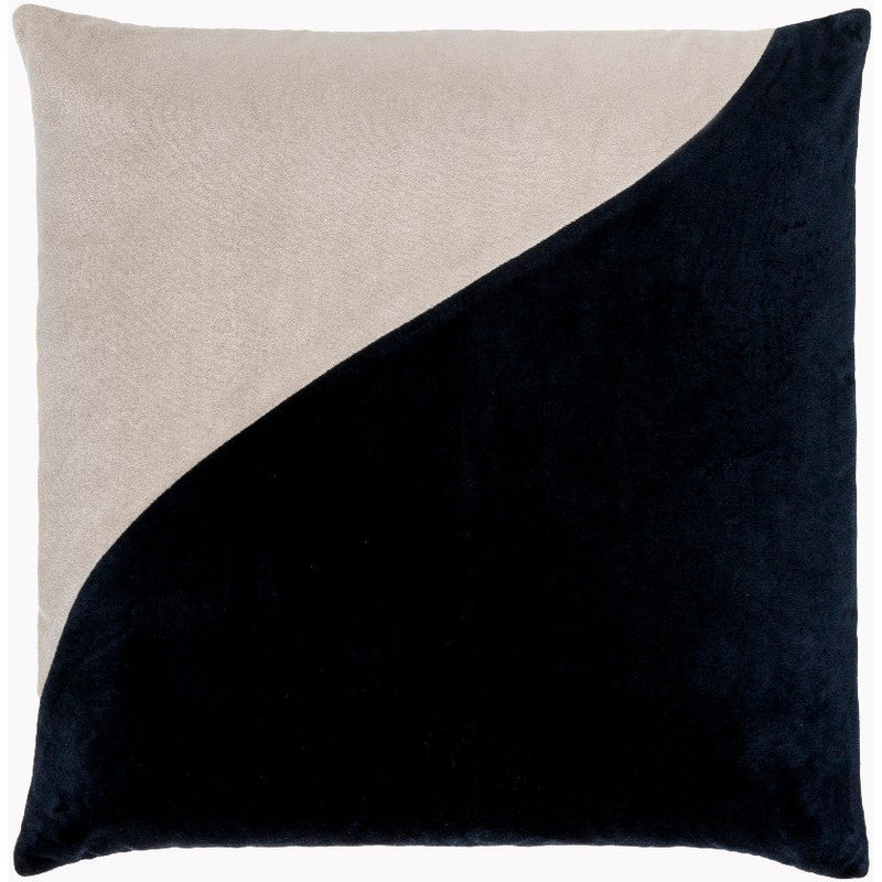 Devoris Jet Black Pillow Cover