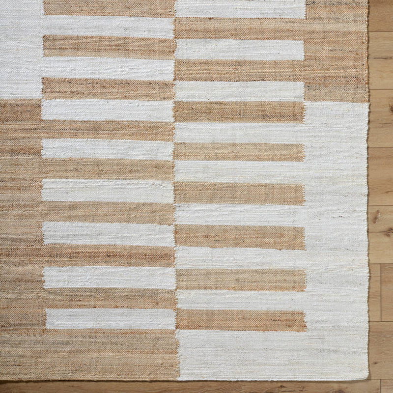 Lev Modern Light Brown/Light Beige Area Rug