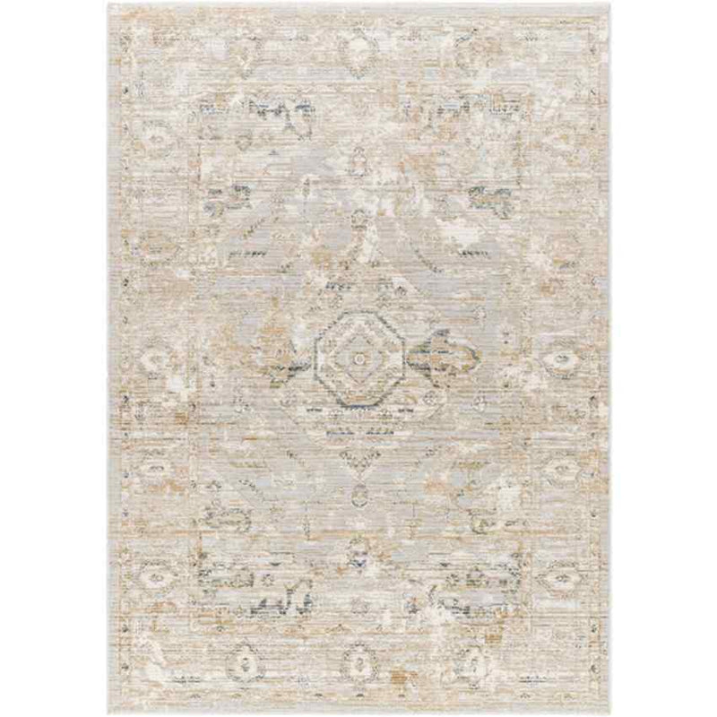 Dawan Traditional Light Beige Area Rug