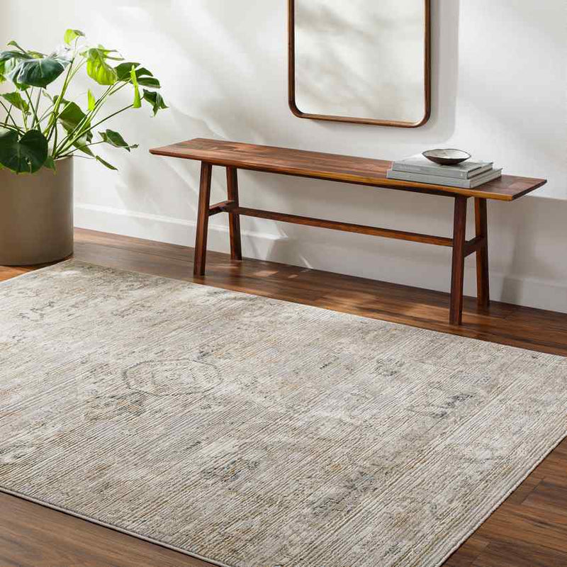 Dawan Traditional Light Beige Area Rug