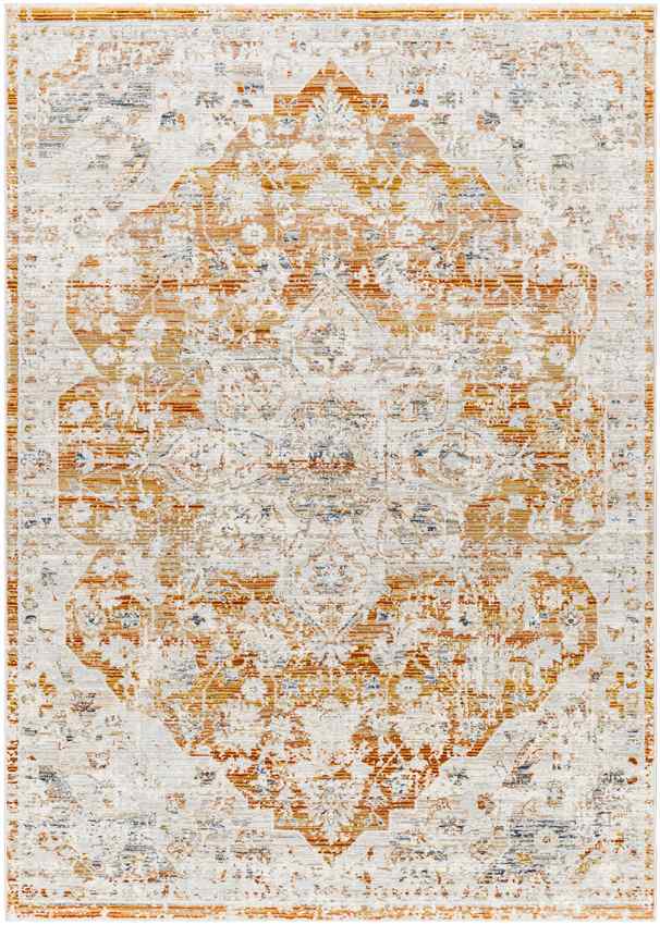 Arek Traditional Saffron/Rust Area Rug