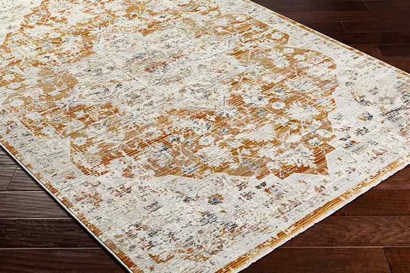 Arek Traditional Saffron/Rust Area Rug