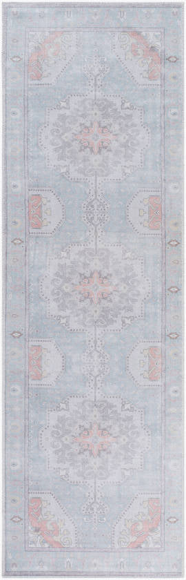 Luisanna Traditional Light Blue Area Rug