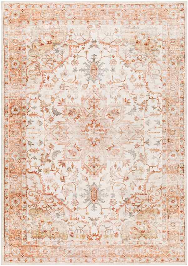 Heiereind Traditional Rust  Area Rug