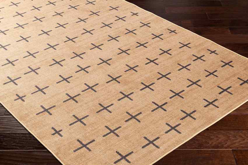 Kandus Cottage Tan Washable Area Rug