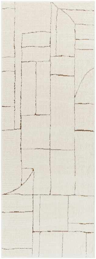 Sheritta Modern Ivory/Brown Area Rug