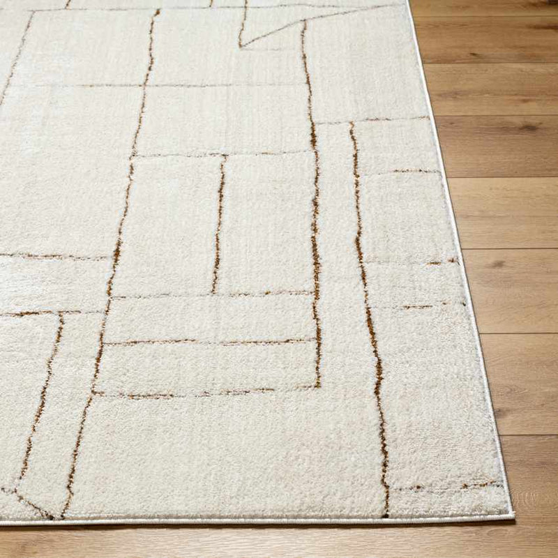 Sheritta Modern Ivory/Brown Area Rug