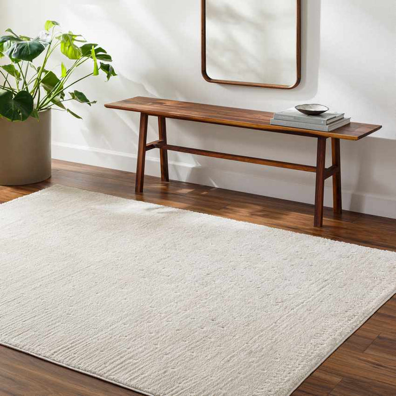 Monisha Modern Ivory/Off-White Area Rug