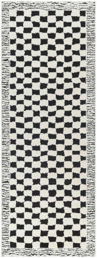 Zechariah Modern Ivory/Black Area Rug