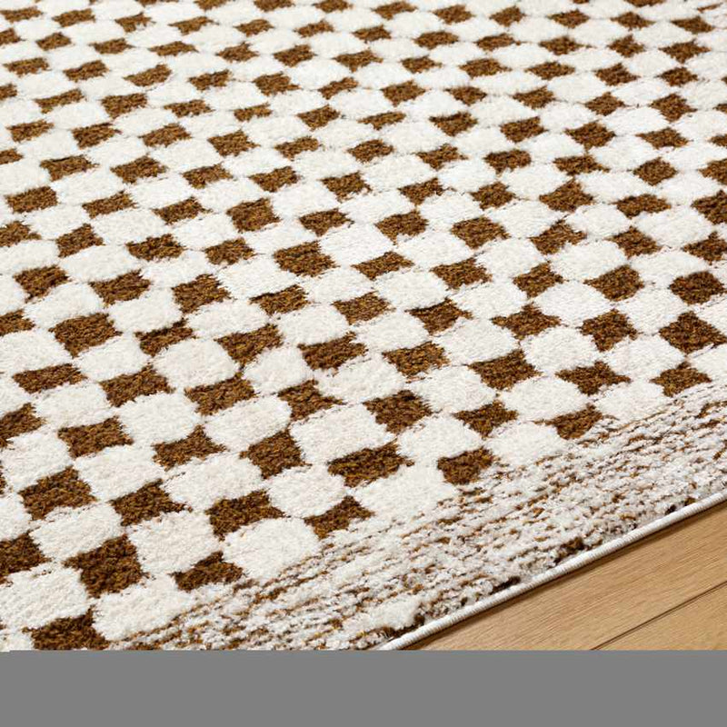 Zechariah Modern Ivory/Brown Area Rug