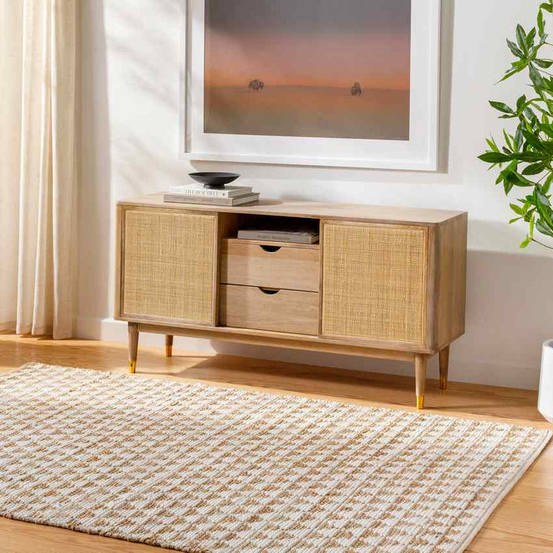 Tenecia Modern Ivory/Beige Area Rug