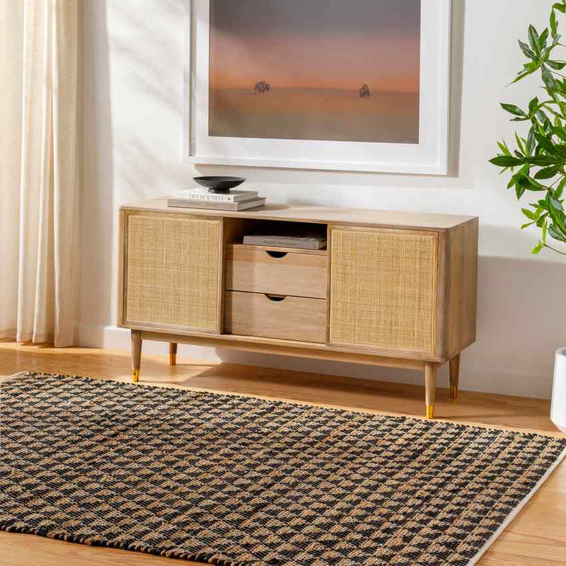 Tenecia Modern Black Area Rug