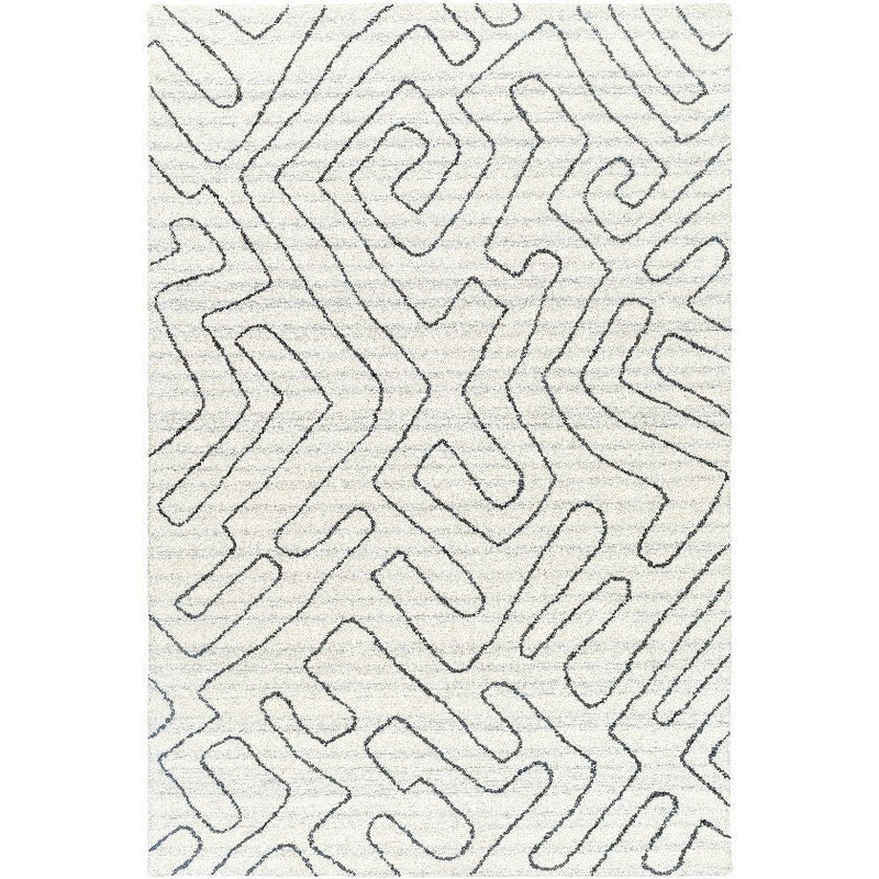 Tim Modern Ivory/Charcoal Area Rug