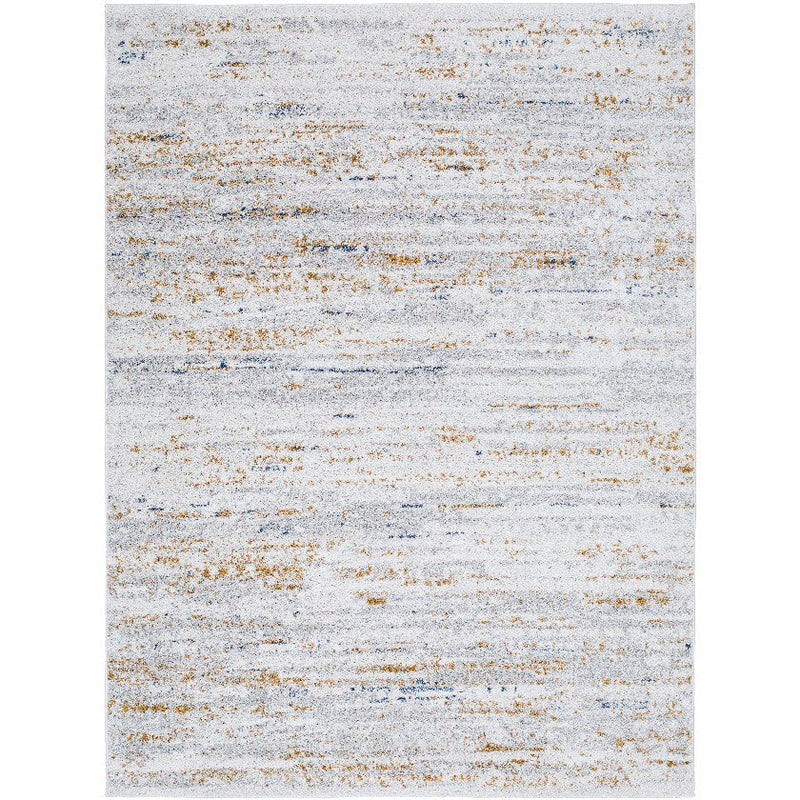 Sulma Solid and Border Light Gray Area Rug