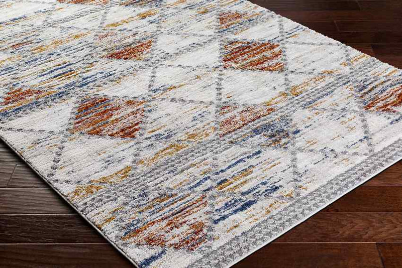 Brynne Traditional Denim/Light Gray Area Rug