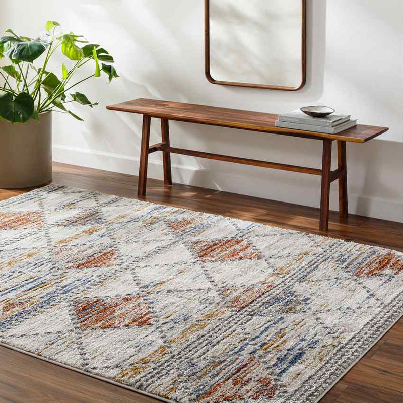 Brynne Traditional Denim/Light Gray Area Rug