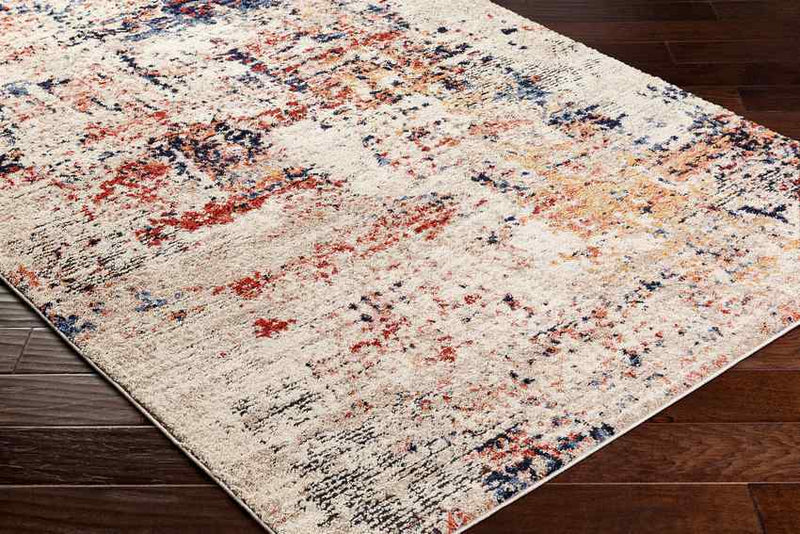 Hedy Modern Light Beige/Red Area Rug