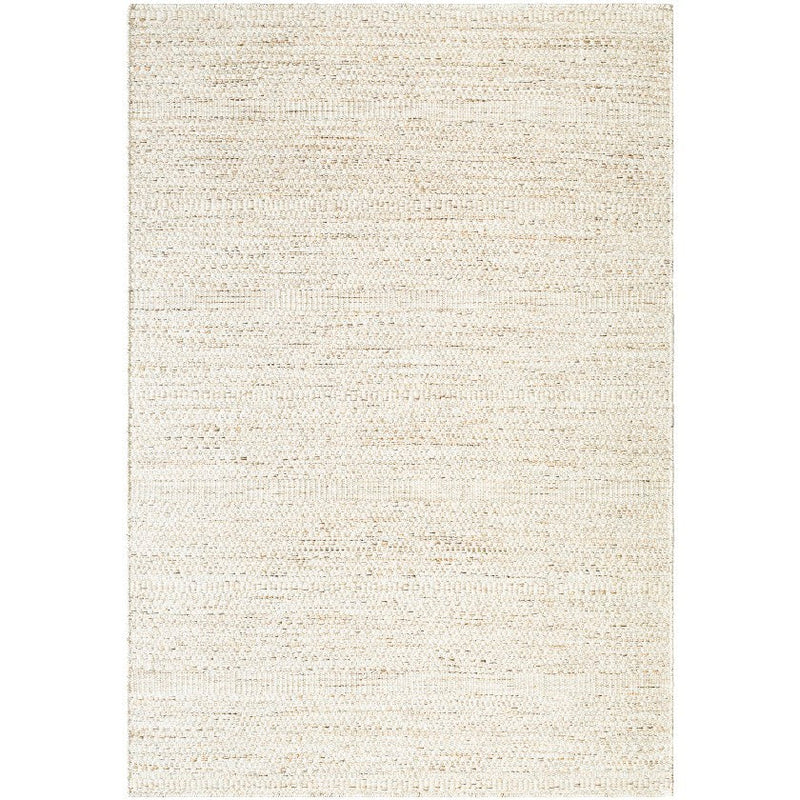 Christofer Solid and Border Light Beige Area Rug