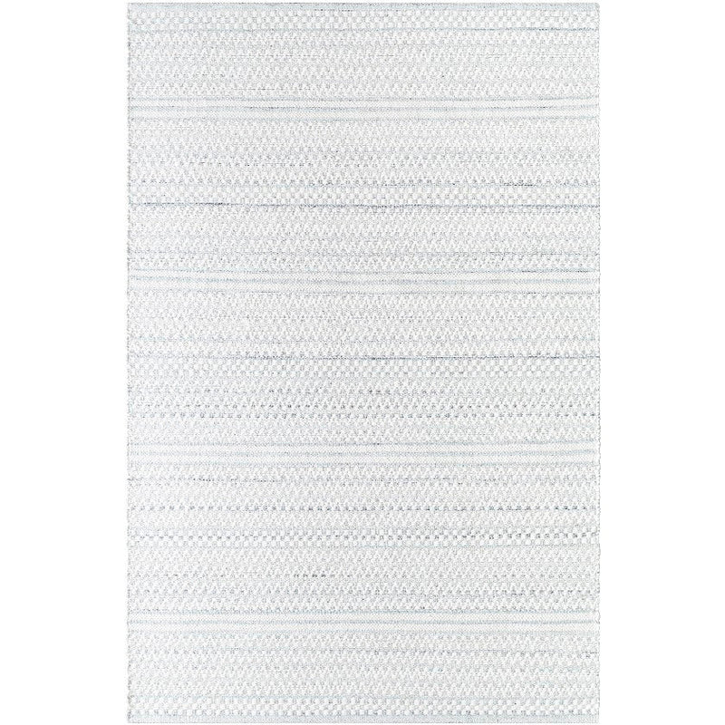 Precious Solid and Border Cream/Charcoal Area Rug