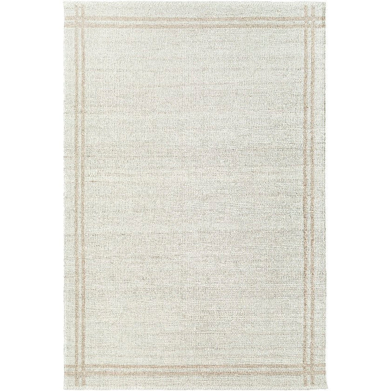 Janmichael Solid and Border Ivory Area Rug