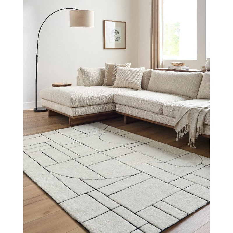 Benard Modern Cream Area Rug