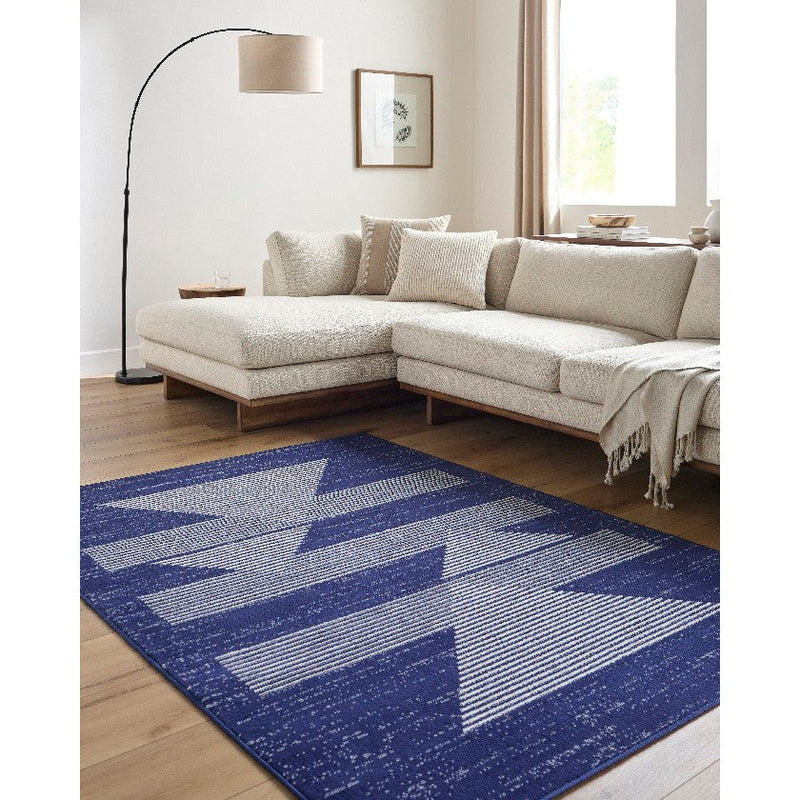 Plasmolen Modern Dark Blue Area Rug