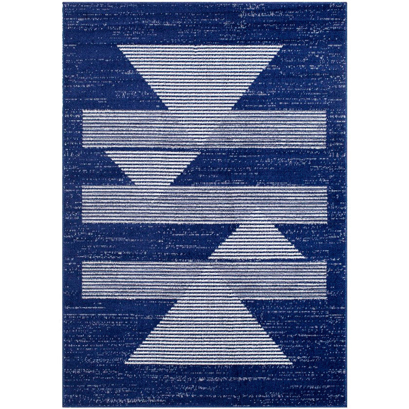 Plasmolen Modern Dark Blue Area Rug