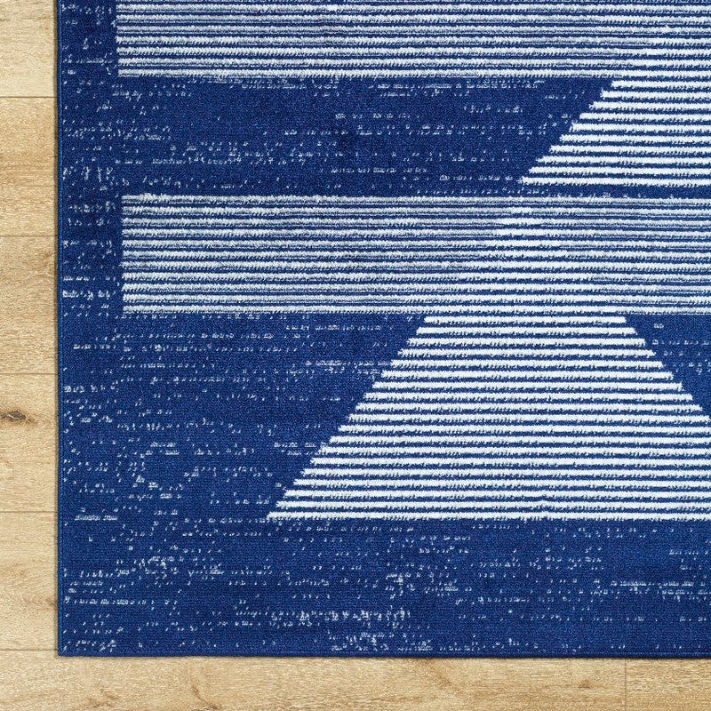 Plasmolen Modern Dark Blue Area Rug