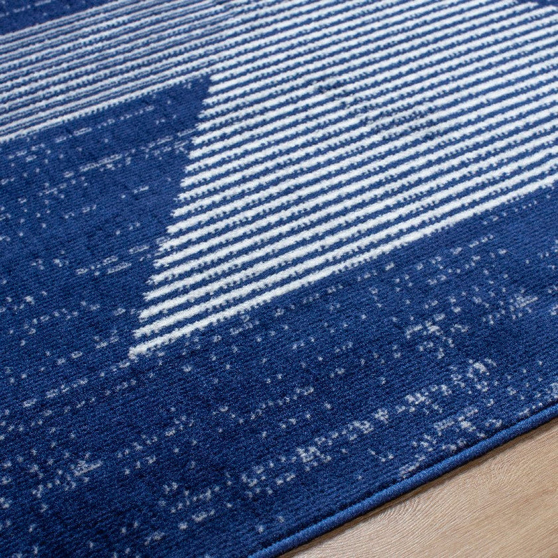 Plasmolen Modern Dark Blue Area Rug