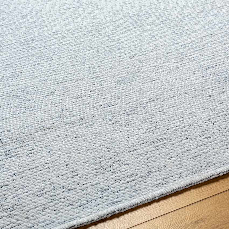 Tobey Solid and Border Light Sage Washable Area Rug