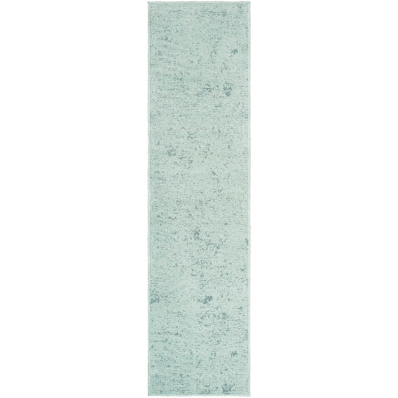 Tobey Solid and Border Seafoam Washable Area Rug