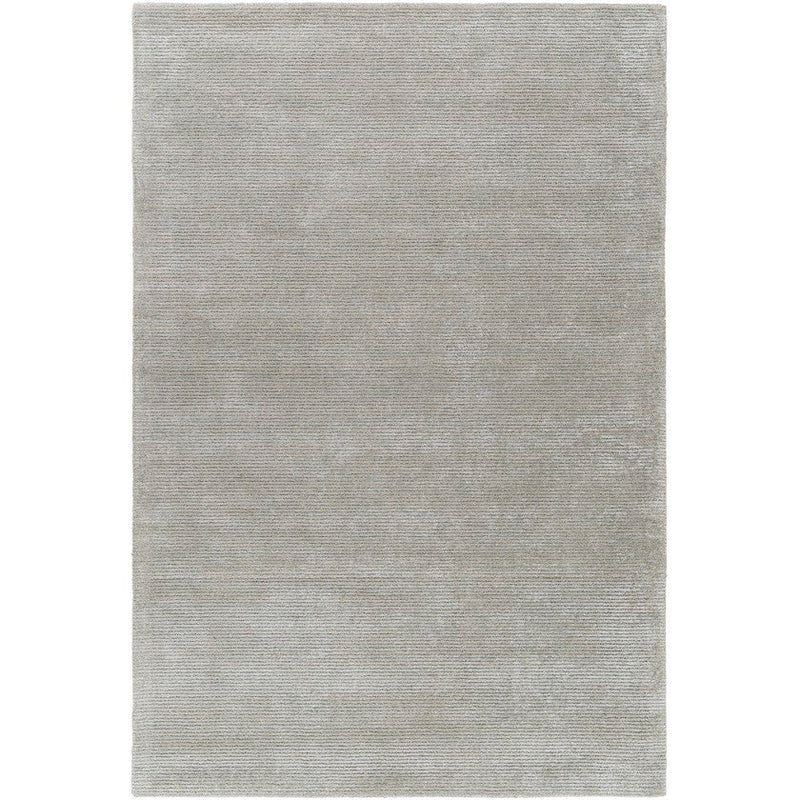 Jett Solid and Border Medium Gray Area Rug