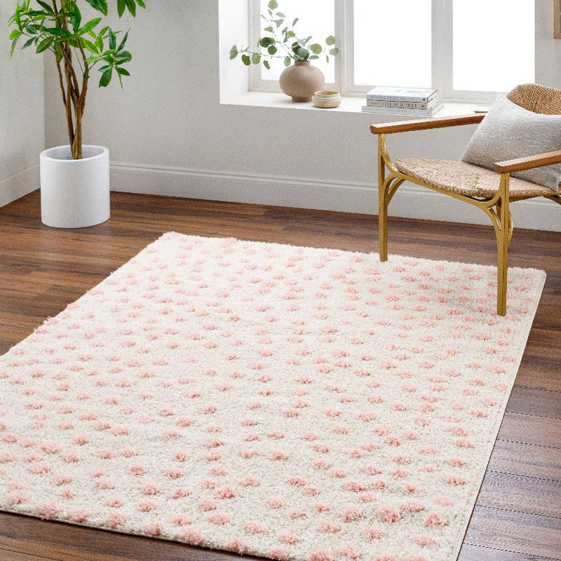 Nyisha Modern Beige/Light Pink Area Rug