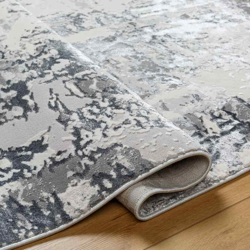 Elin Modern Slate Gray Area Rug