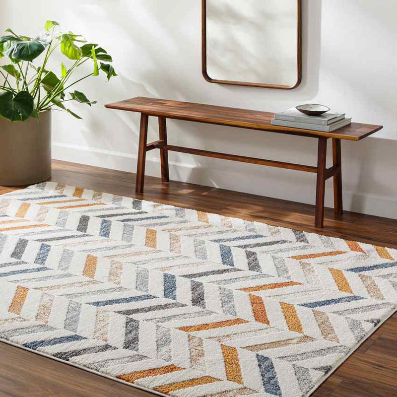 Durwin Modern Burnt Orange Area Rug